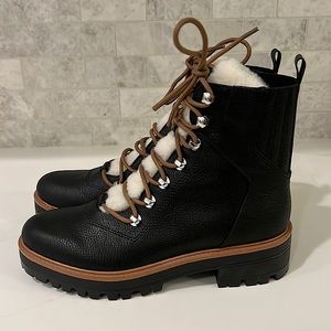 Black lace up Chelsea boot